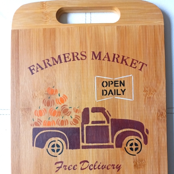 Farmers Market Fall Wooden Sign Farmhouse Handmade - Picture 1 of 6